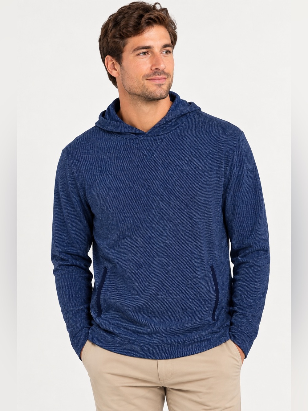 Vineyard Vines On-The-Go Performance Hoodie Mens M Navy Blue